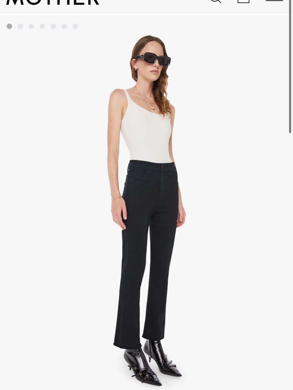 MOTHER Women's Black Skinny Jeans